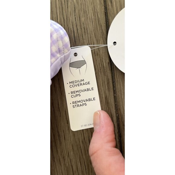 NWT Decree Womens Cottagecore Lavender Floral One-Piece Swimsuit - Picture 4 of 7